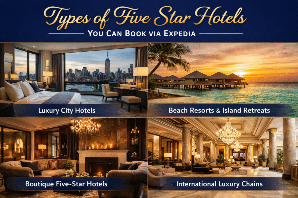 Types of Five Star Hotels You Can Book via Expedia