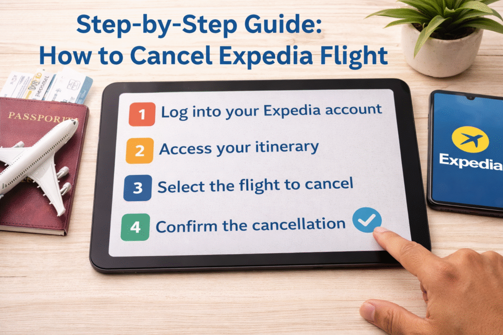 how to cancel expedia flight