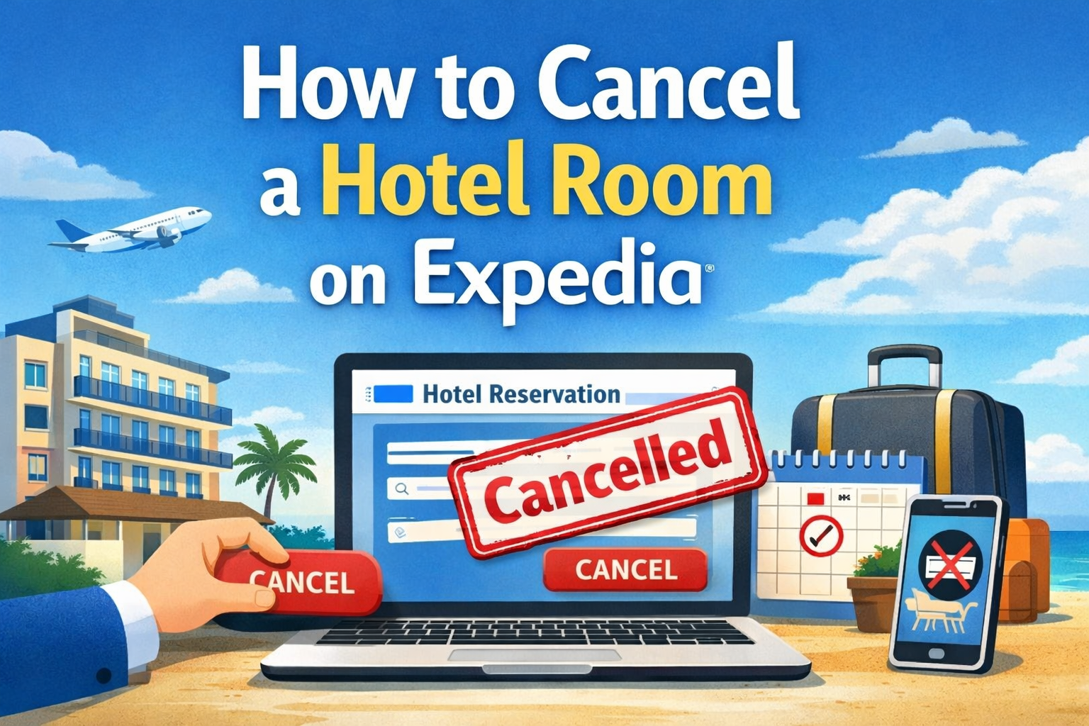 How to cancel a hotel room on Expedia easily by checking refund rules, deadlines, and using My Trips for a smooth cancellation process.