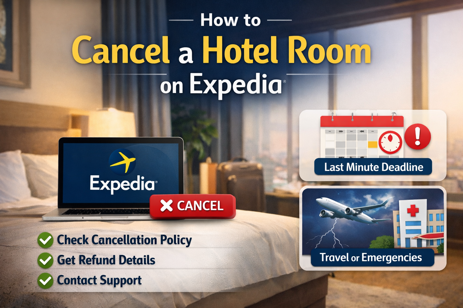 How to Cancel a Hotel Room on Expedia