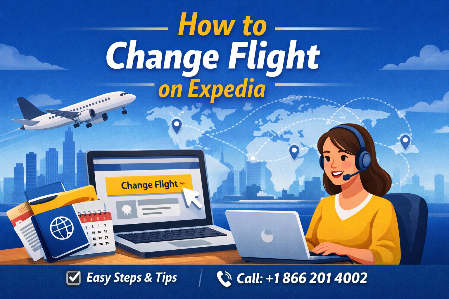 how to change flight on expedia