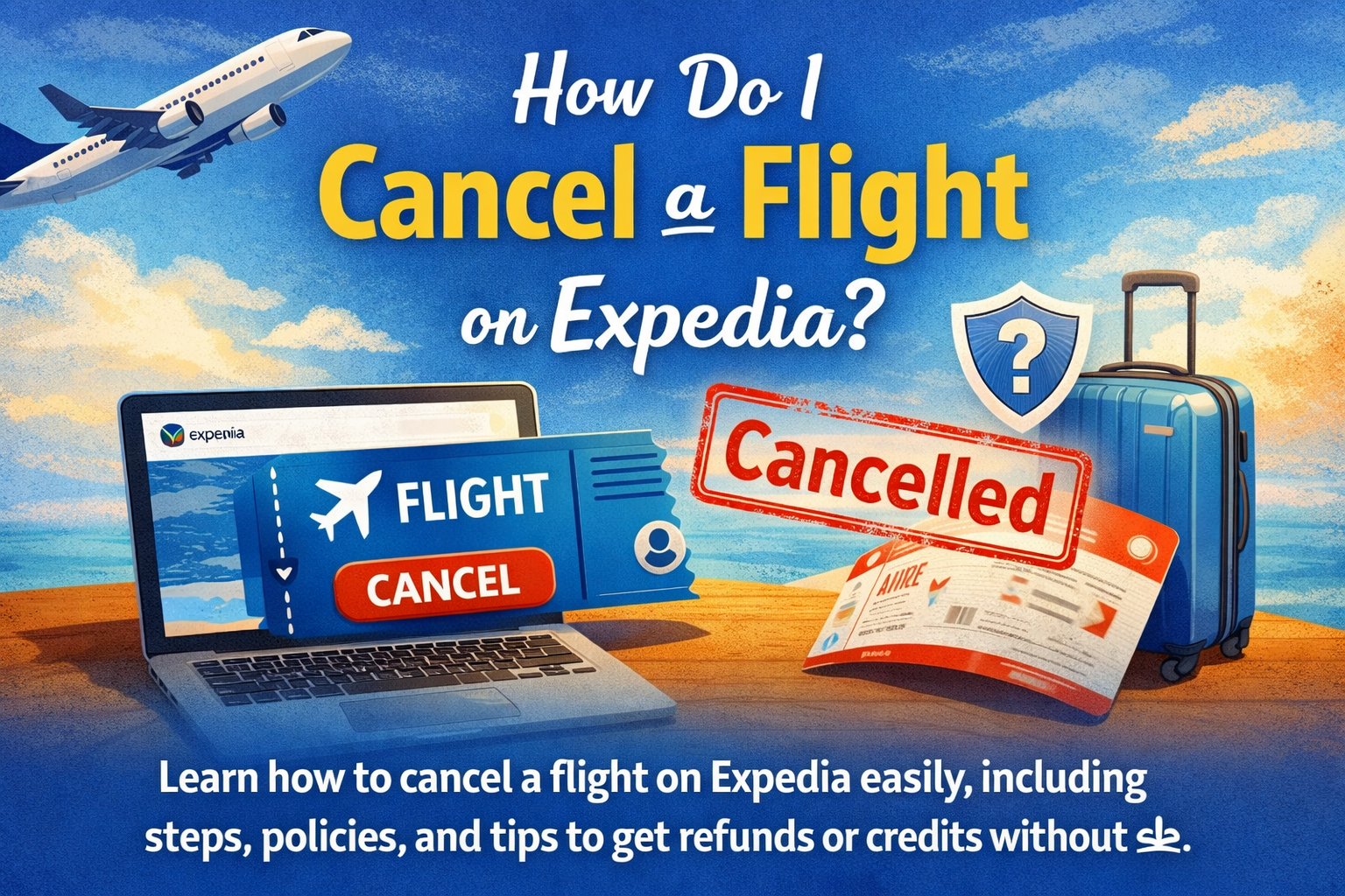 how do i cancel a flight on expedia