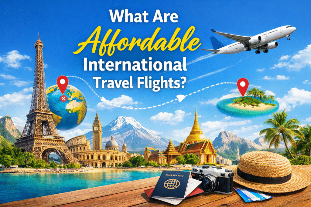 Affordable international Travel flights